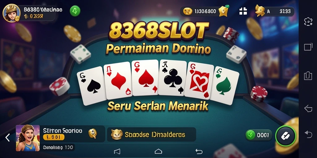 Tampilan gameplay seru 8368SLOT yang menampilkan aksi domino.