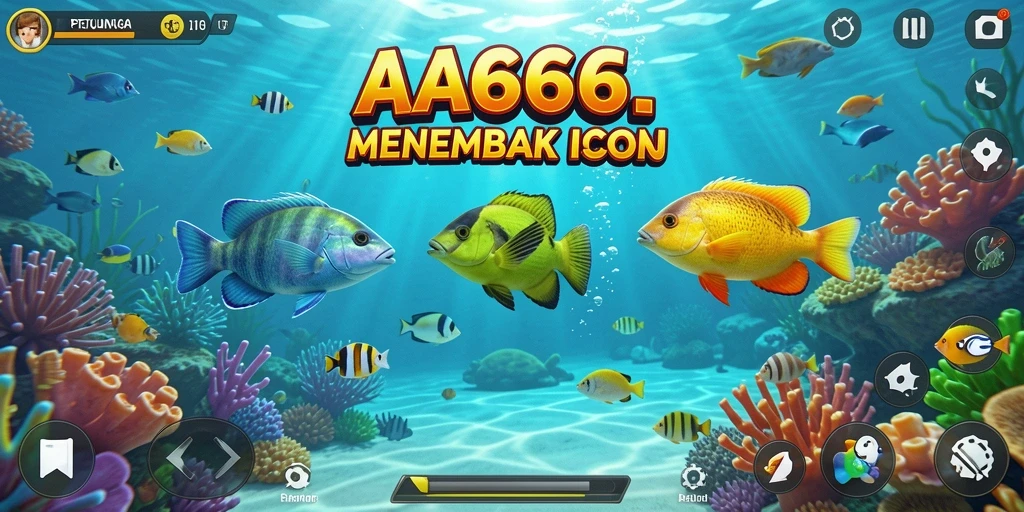 Tampilan menarik dari gameplay Tembak Ikan di AA666.