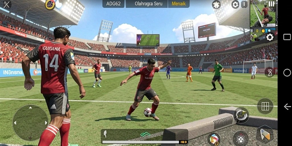 Gameplay seru dalam ADG62 yang menghadirkan berbagai olahraga.