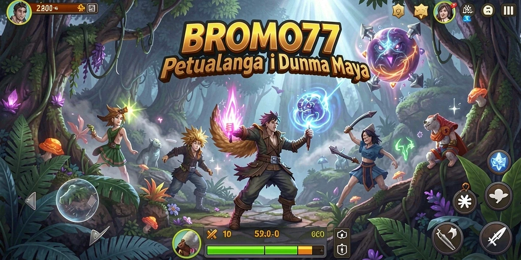 Screenshot BROMO77 menampilkan gameplay yang seru dan interaktif.