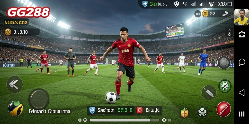 Screenshot GG288 menampilkan aksi seru dalam pertandingan olahraga.