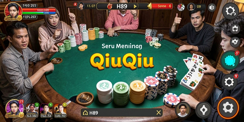 Tampilan gameplay menarik dalam H89 QiuQiu.