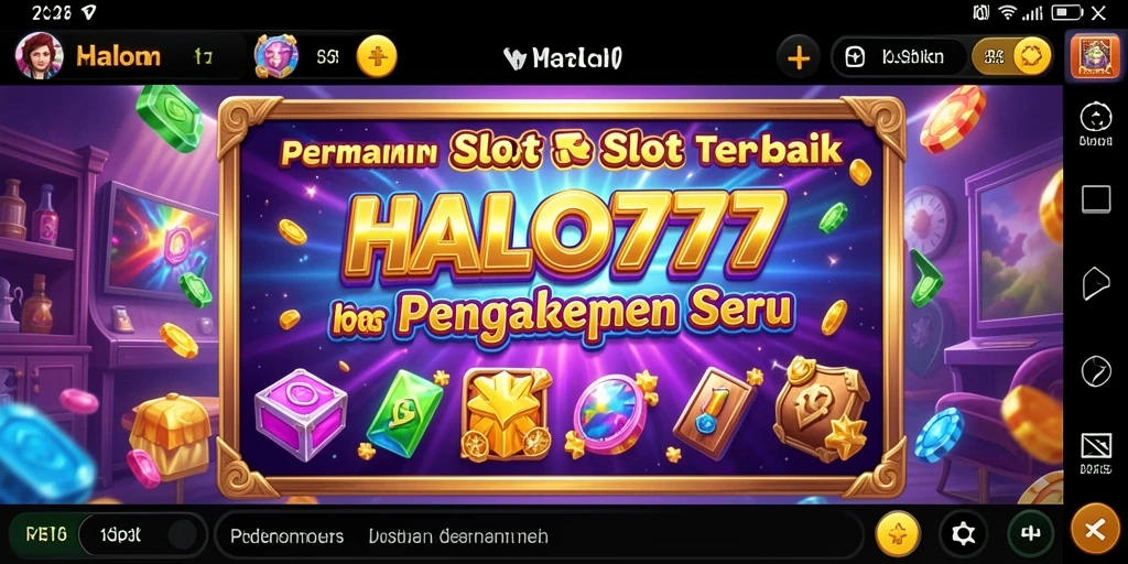 Tangkapan layar gameplay Slot yang memukau dari HALO777.