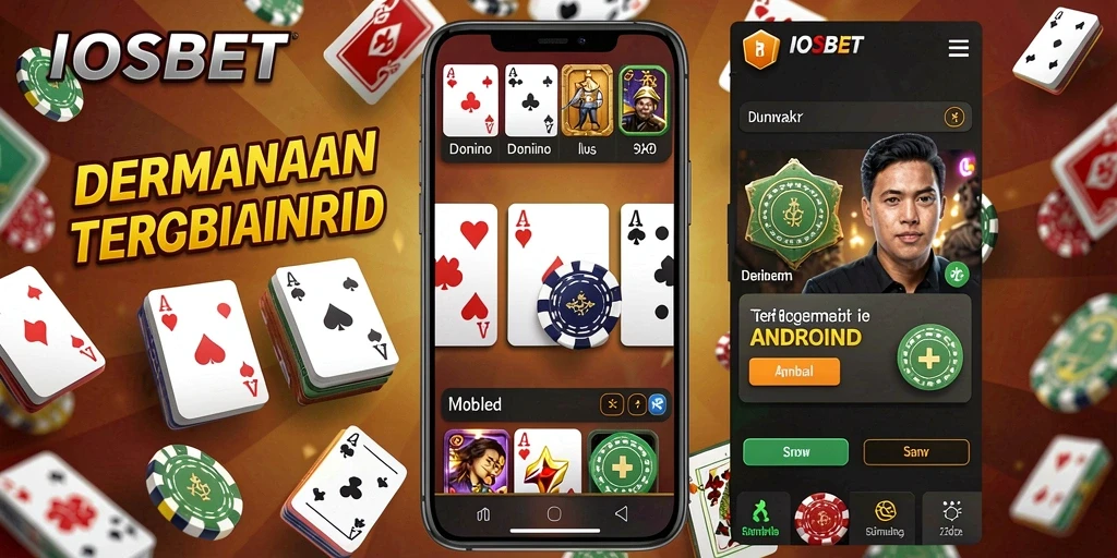 Tampilan gameplay seru di game Domino IOSBET.
