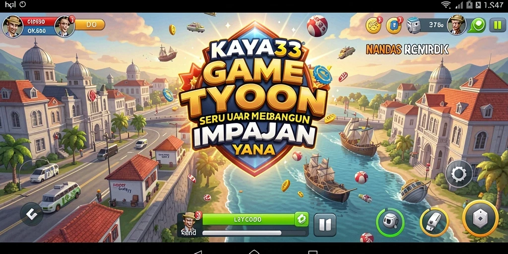Screenshot gameplay KAYA33 yang menampilkan keseruan dalam membangun bisnis.