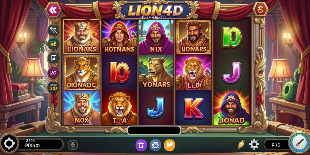 Screenshot gameplay LION4D yang menampilkan keseruan slot.