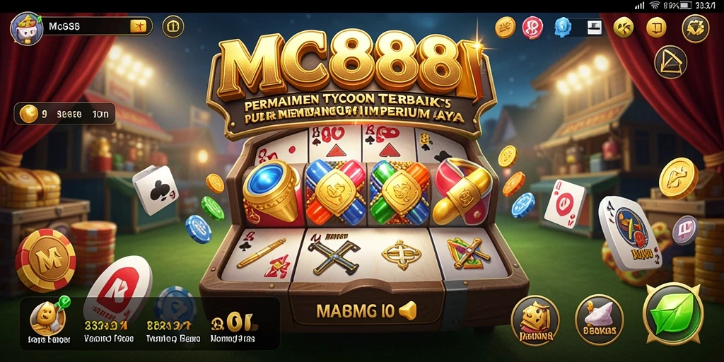 Screenshot dari gameplay MC888 yang menampilkan keseruan dalam membangun bisnis Tycoon.