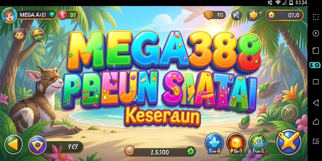 Tampilan gameplay yang ceria dan mengasyikkan dalam MEGA388.