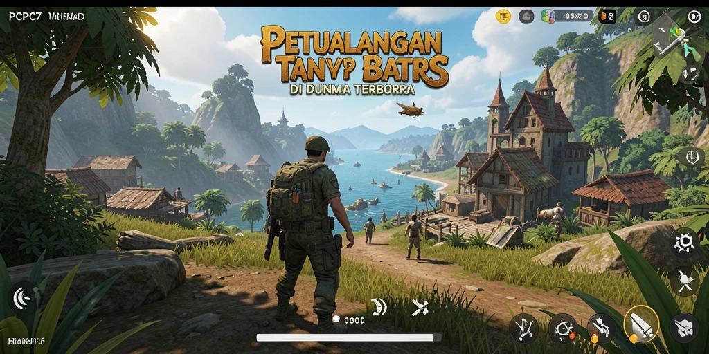 Gameplay PCPC7 yang menampilkan kebebasan menjelajahi dunia terbuka.