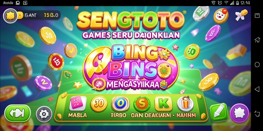 Menampilkan permainan Bingo yang seru dan menyenangkan.