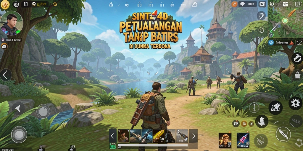 Tampilan menarik dalam permainan Open World SINTE4D yang menakjubkan.