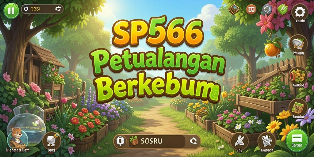 Screenshot menunjukkan gameplay seru dalam membangun lahan pertanian.