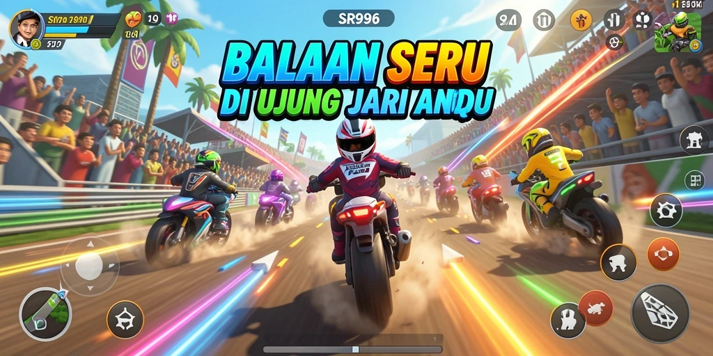 Gameplay balapan yang menegangkan dan mendebarkan di SR996.