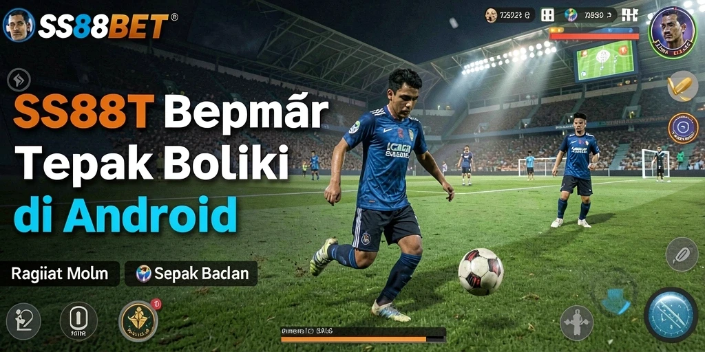 Tampilan gameplay menarik dari SS88BET dengan aksi sepak bola yang seru.