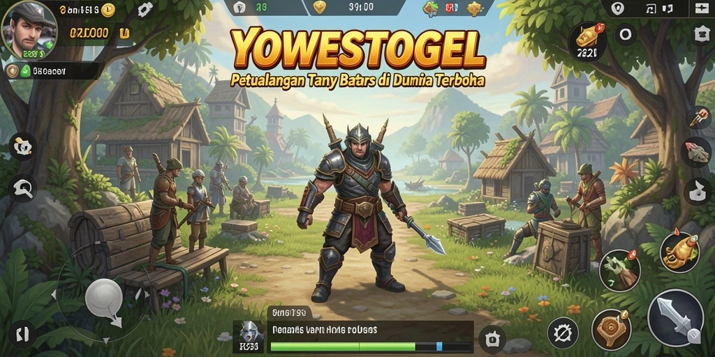 Tampilan gameplay menarik dari YOWESTOGEL dengan eksplorasi dunia terbuka.